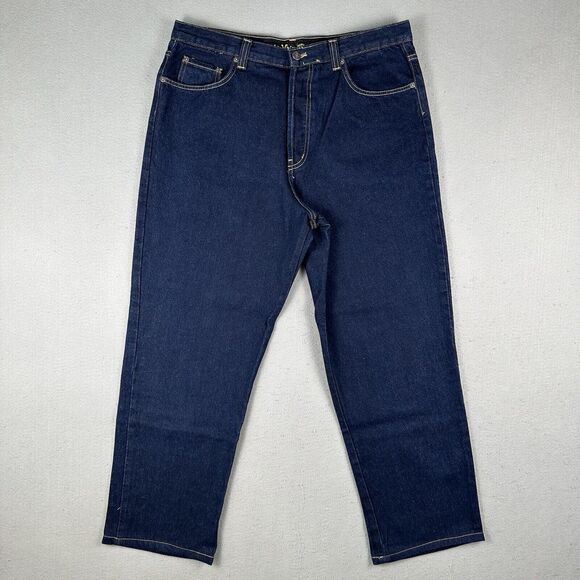 Dr Marten Air Wair Relaxed Fit Jeans Men’s 36x32 Dark Wash Blue Denim‎ Pants - Picture 1 of 16